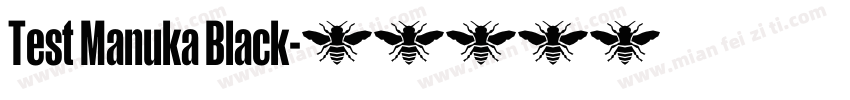 Test Manuka Black字体转换